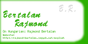bertalan rajmond business card